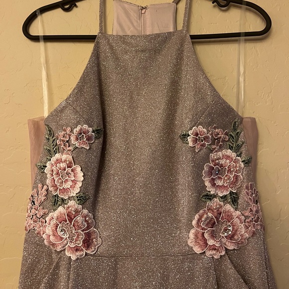 Social Couture Blush Pink Sparkly Dress - Picture 4 of 17